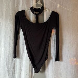 Wet Seal Black Halter Bodysuit